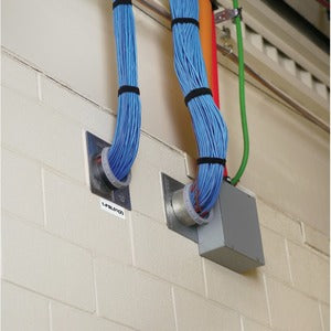 Panduit C100X050APT | Panduit Raised Panel Labels - Permanent acrylic adhesive - white - 1 in x 0.5 in 500 label(s) labels