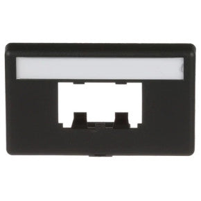 Panduit CFFPL2BL | Mini-Com, Furniture Faceplate, Standard Opening, 2 port, Black