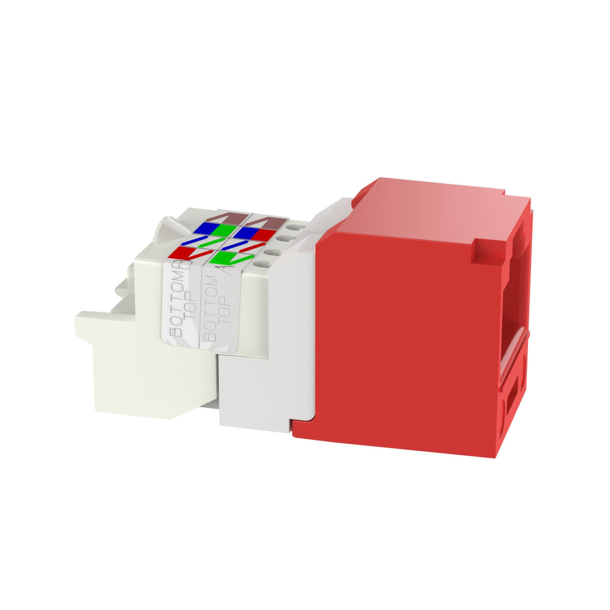 Panduit CJ688TPRD | 1-port Mod Jack Idc 8w8p Utpt568a/b Cat6 Tx6 Plusminicom Red Rohs