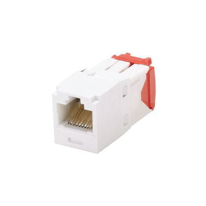 Panduit CJE5E88TGWH Mini-com Corrosive Resistant Module, Category 5e, 8-position 8-wire, Utp, White, Tg Style