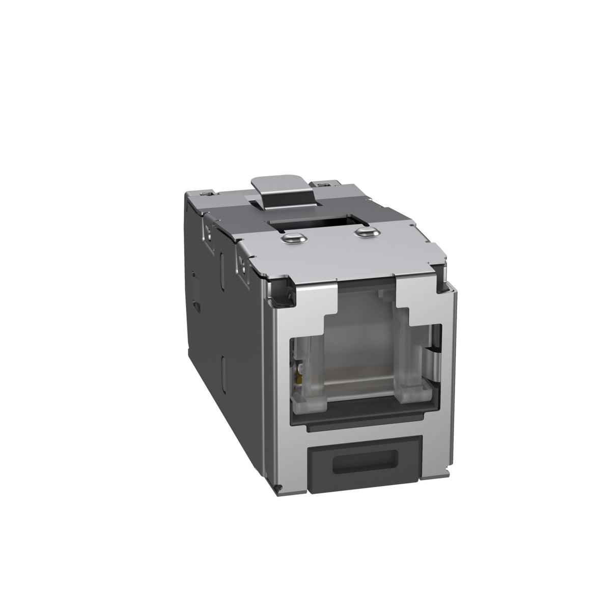 Panduit CJSH6X88TGY | Panduit MINI-COM TX6A 10Gig Shielded Jack Module - Modular insert - RJ-45 - black