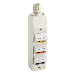 Panduit CM6PBL | Mini-Com, Sloped, MuTOA, up to 6 ports, Black