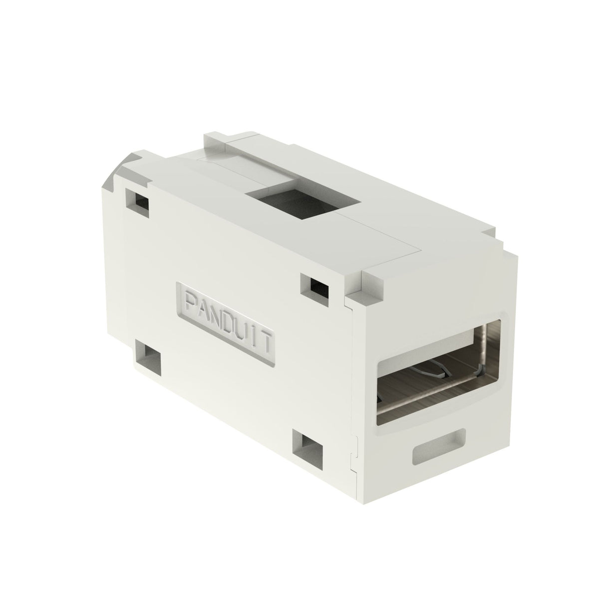 Panduit CMUSBAAAW | Panduit MINI-COM Coupler Module - Modular insert (coupling) - USB Type A - arctic white