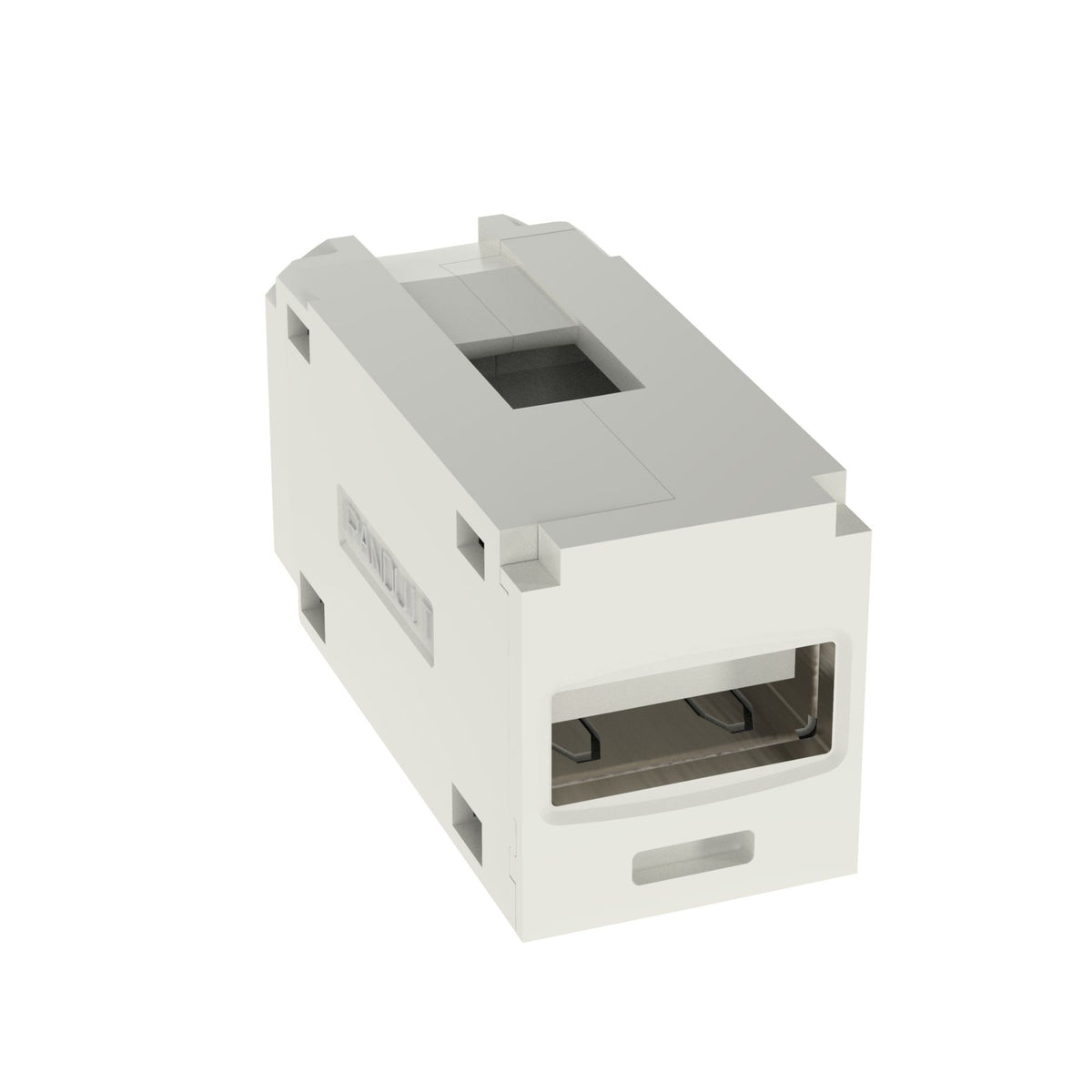Panduit CMUSBAAAW | Panduit MINI-COM Coupler Module - Modular insert (coupling) - USB Type A - arctic white
