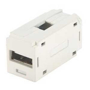 Panduit CMUSBAABL Usb 2.0 Coupler Module, Mini-com, Female A/female A, Black