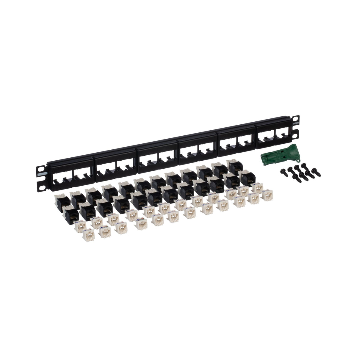 Panduit CPPK6G24WBL | Mini-Com Network Patch Panel - 24 Port(s)