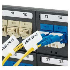 Panduit F100X150AJC P1 Cassette, Flag Label, Polyester, 1.00 X 1.50, Black On White, 200/cassette