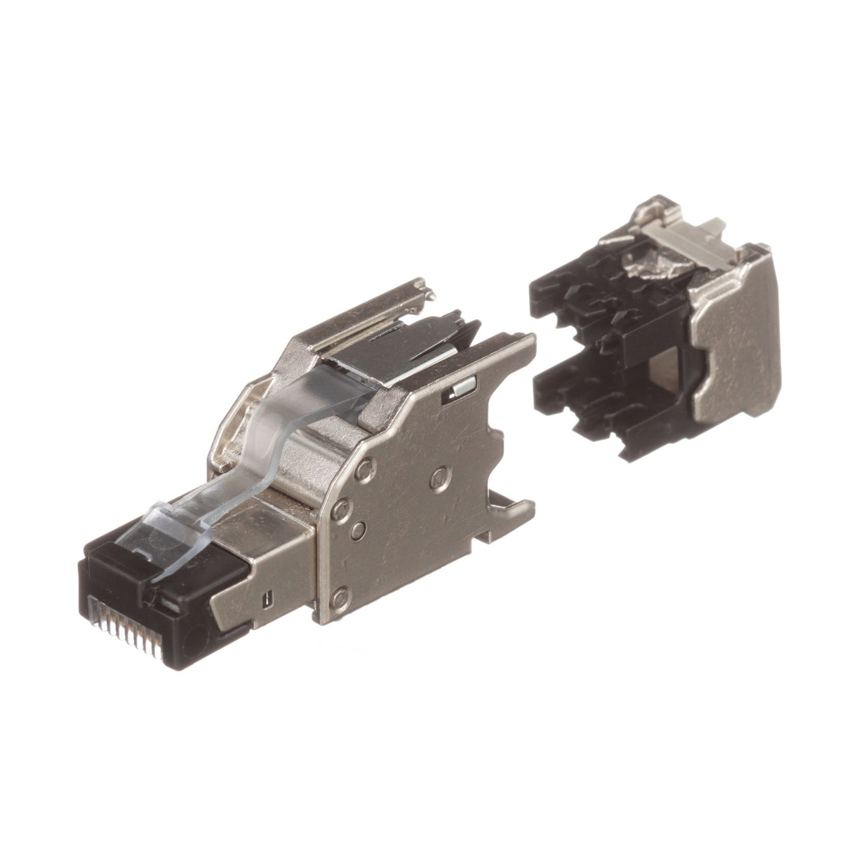 Panduit FPS6X88MTG | Shielded Field Term Plug - 1 Pack - 1 x RJ-45 Male - Silver