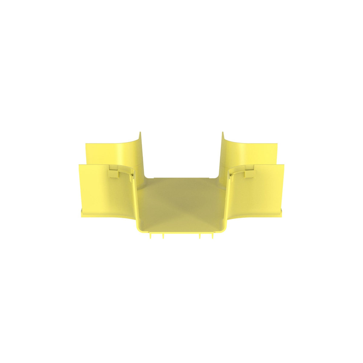 Panduit FRFWC6X4LYL | FiberRunner 4-Way Cross Fitting, 6x4, Yellow