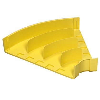 Panduit FRH4524X4LYL | FIBERRUNNER HORIZONTAL FITTING, FOR 24X4 CHANNEL, LSZH