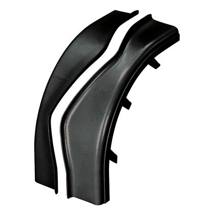 Panduit FROVRASC4LBL | FIBERRUNNER COVER 4X4 OUTSIDE VERTICAL RIGHT-ANGLE, LSZH, BLACK