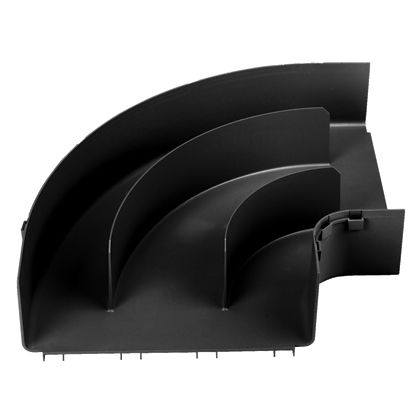 Panduit FRRA12X4LBL | FIBERRUNNER 12" X4" HORIZONTAL RIGHT ANGLE, LSZH, BLACK