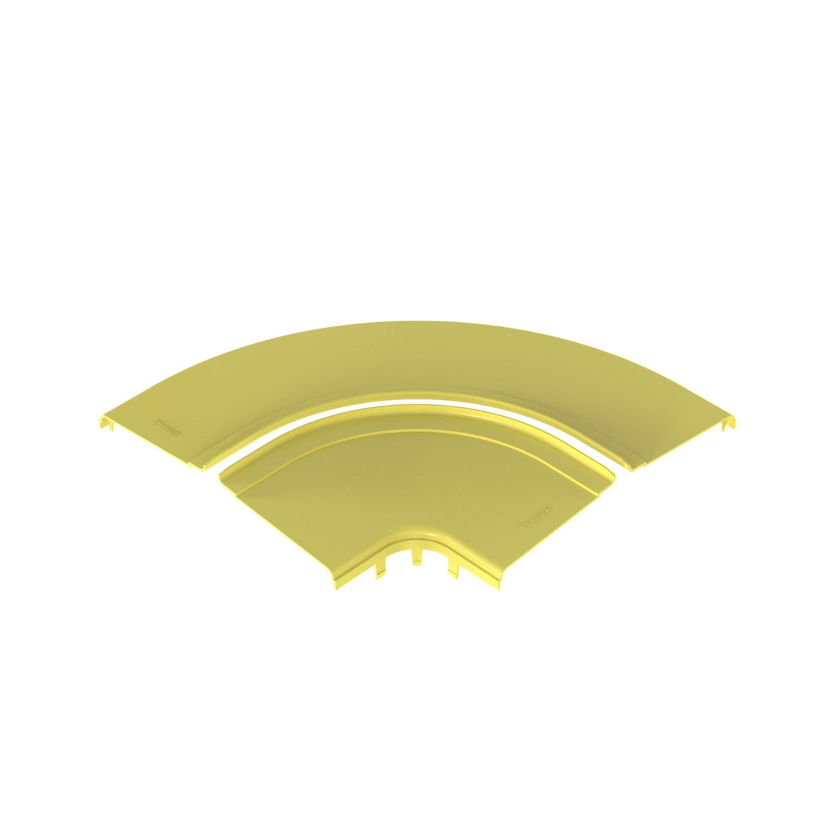 Panduit FRRASC12LYL | FiberRunner Split Cover, Horizontal Right-Angle, 12x4, Yellow