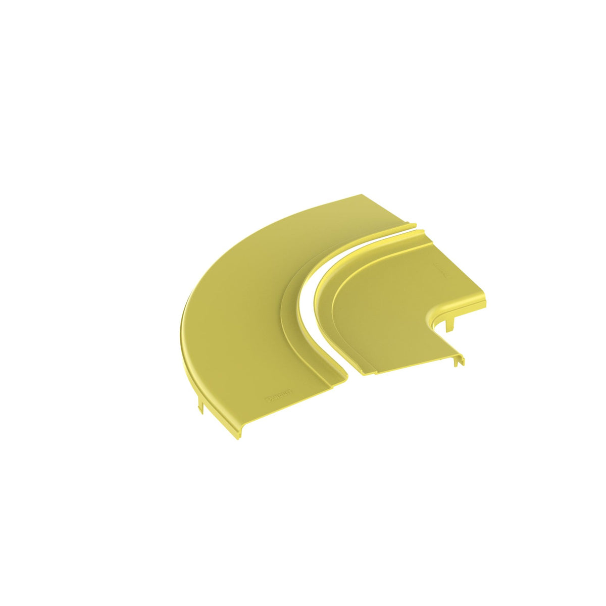 Panduit FRRASC12LYL | FiberRunner Split Cover, Horizontal Right-Angle, 12x4, Yellow