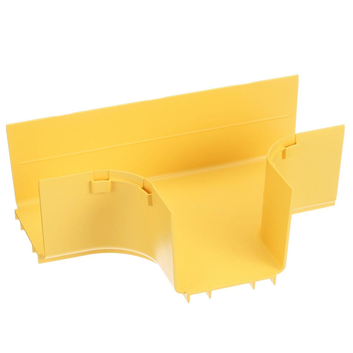 Panduit FRT4X4LYL | FiberRunner Horizontal Tee, 90°, 4x4, Yellow