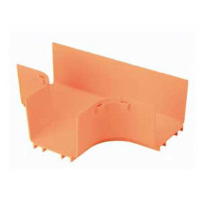 Panduit FRT4X4OR Fitting, Horizontal Tee, 4 X 4 (100mm X 100mm), Fiberrunner, Orange