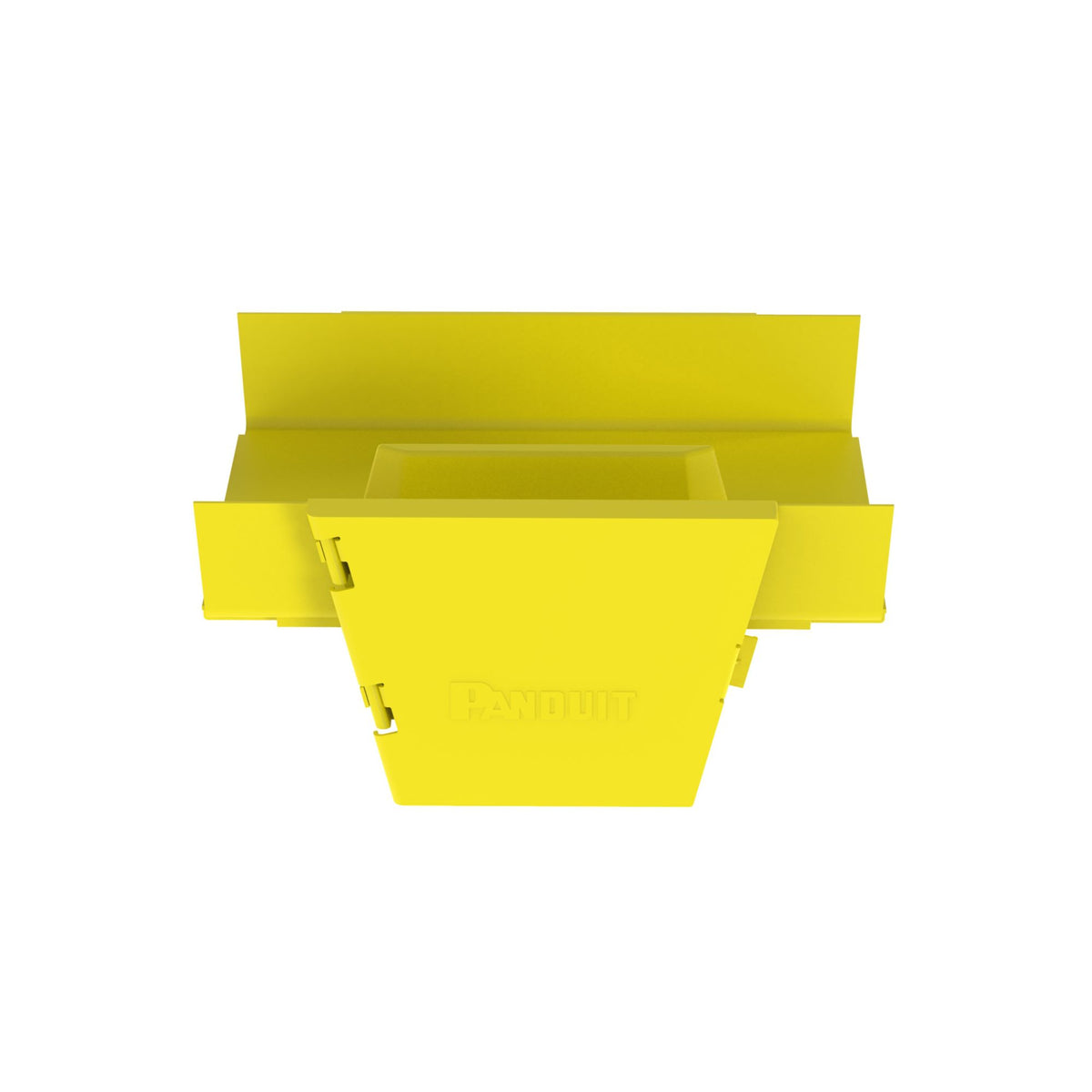 Panduit FRVT12X4YL | Panduit FiberRunner 12x4 System Spillouts - Vertical tee fitting with hinged door - yellow