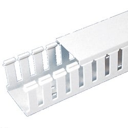Panduit G1.5X1.5WH6 Slotted Duct, PVC,1.5";X1.5";X6’;,White