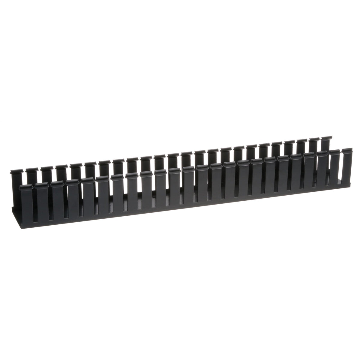 Panduit G3X3BL6 Slotted Duct, PVC,3";X3";X6’;L, Black