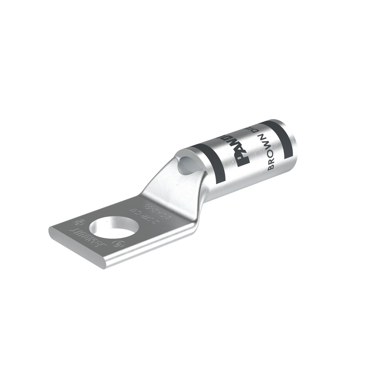 Panduit LCA2-56-Q | Pan-Lug LCA2-56-Q Comp. Lug, 2, Tin Plt Copper, Strt, One 0.31" Stud, PK25