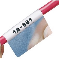 Panduit LJSL5-Y3-1 | Laser/Ink Jet, Self-Lam Label, Adhesive Polyester, 1.00" W x 1.33" H, .47" POA, Clear/White, 21Per Pack