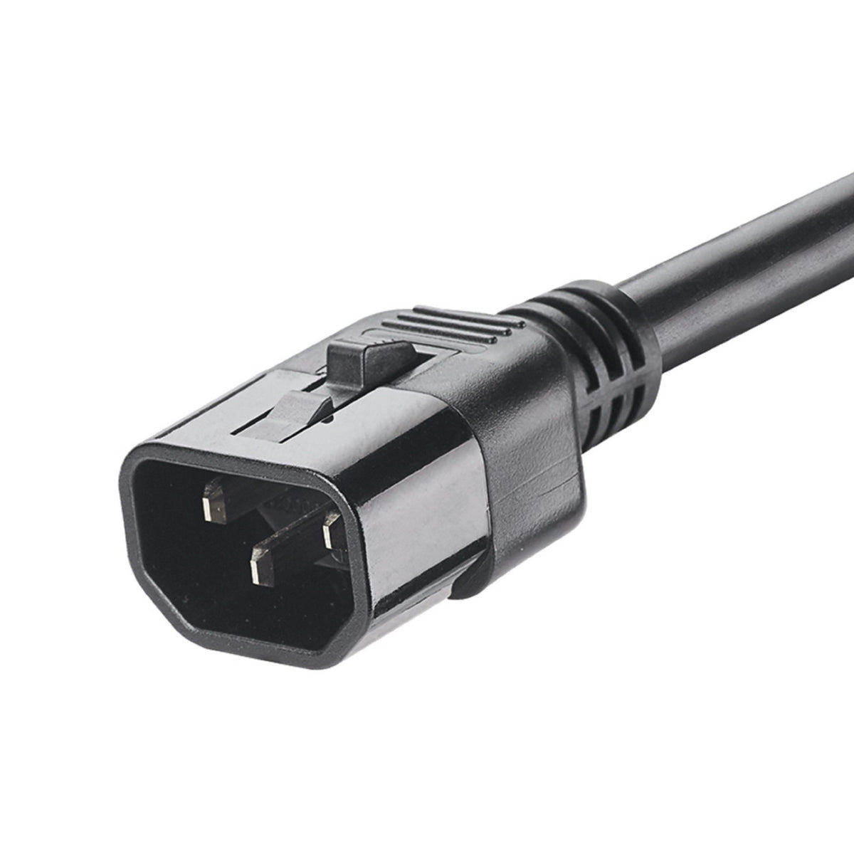 Panduit LPCA12-X | Locking Power Cord, IEC C14 to IEC C13, 4 feet (1.2m), Black