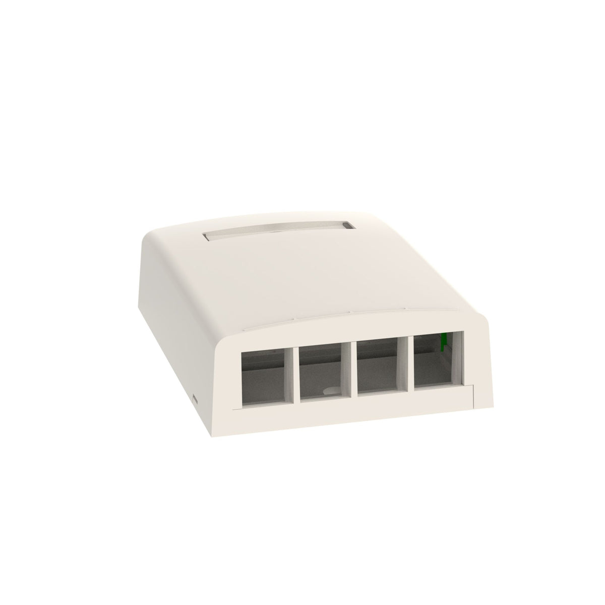Panduit NK4BXWH-AY | Panduit NetKey Surface Mount Boxes - Surface mount box - white - 4 ports