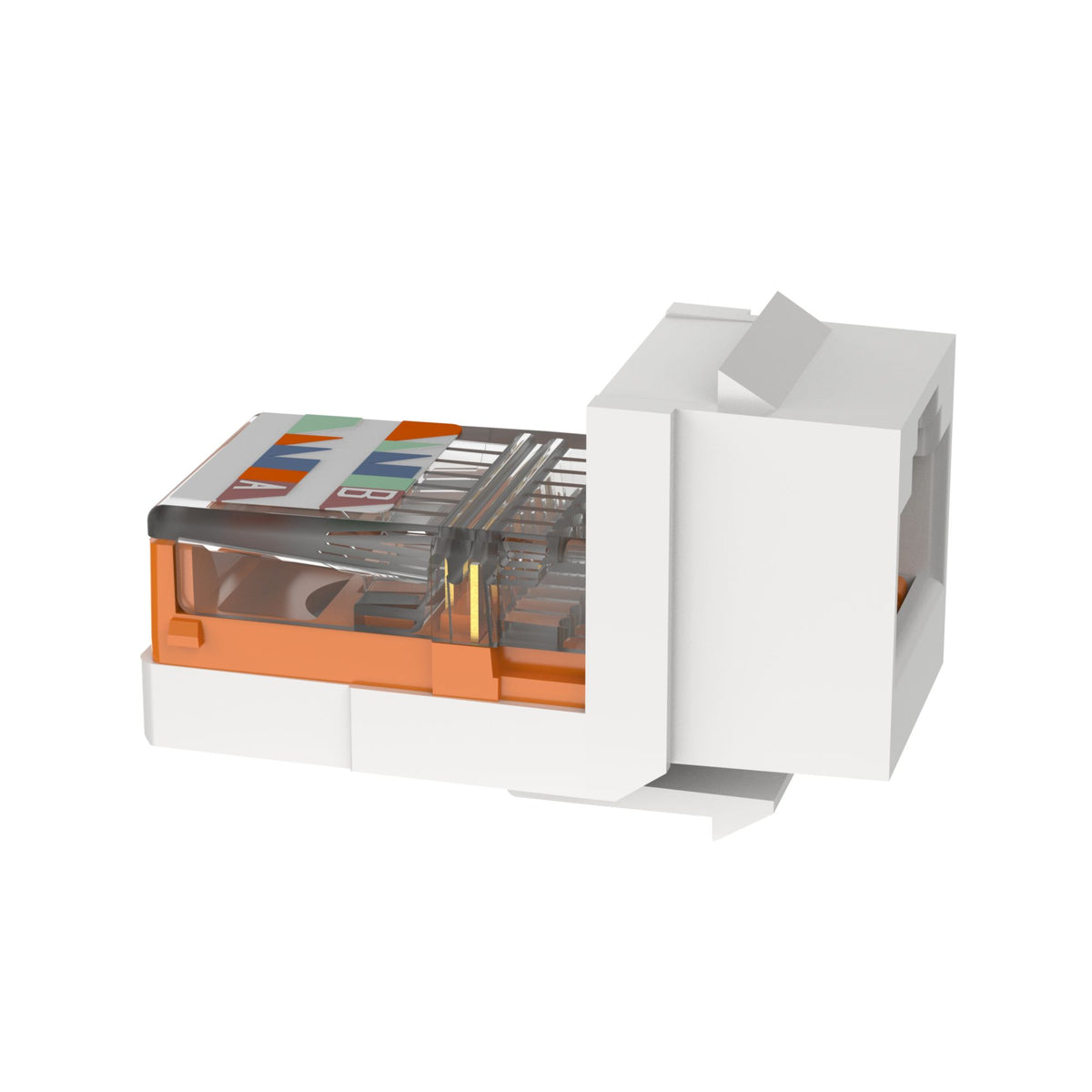 Panduit NK5E88MAWY | NetKey Cat 5e Leadframe Jack, Arctic White