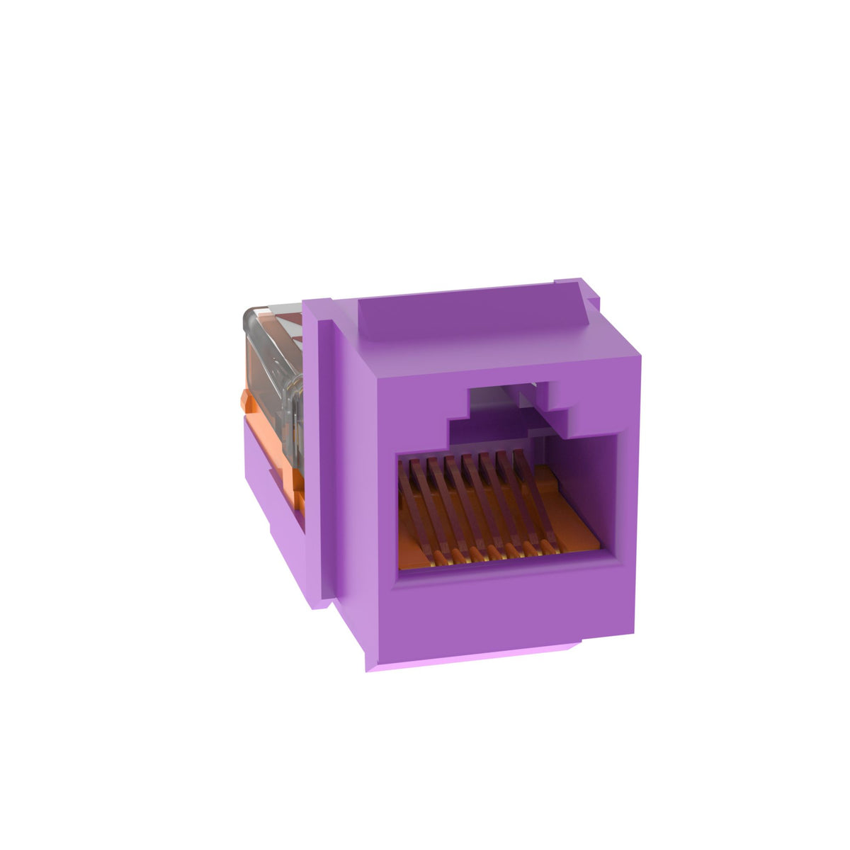 Panduit NK5E88MVLY | Panduit NetKey Category 5e Leadframe Jack Modules - Modular insert - RJ-45 - violet