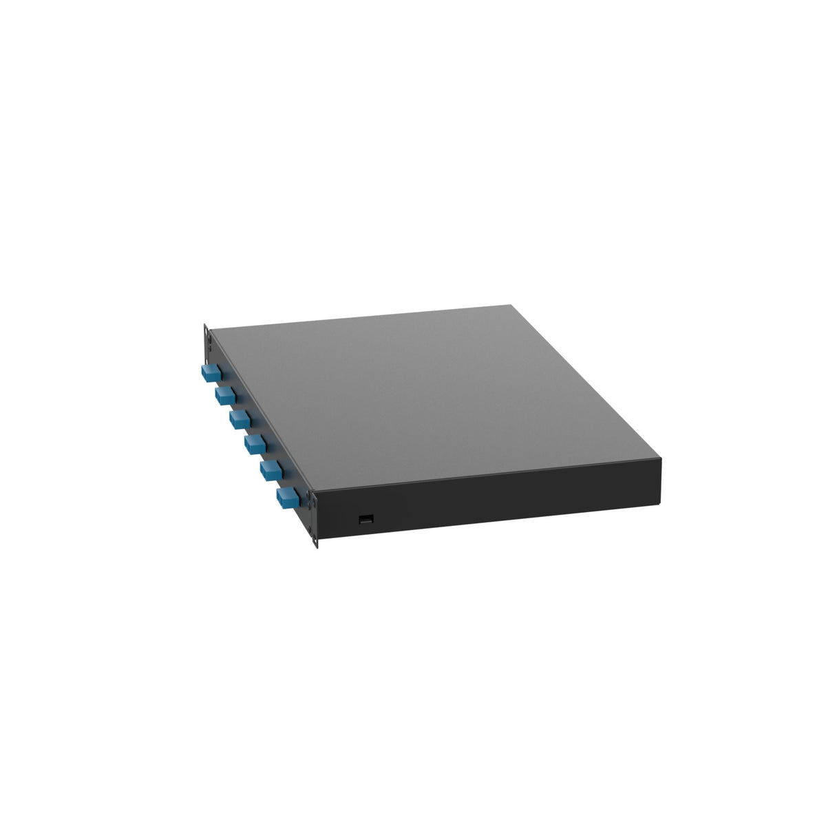 Panduit NKFD1W6BUDSCZ | Panduit NetKey Pre-loaded Fiber Drawer - Fiber-optic splice tray - rack mountable - SC SM X 6 - black, blue - 1U - 19"