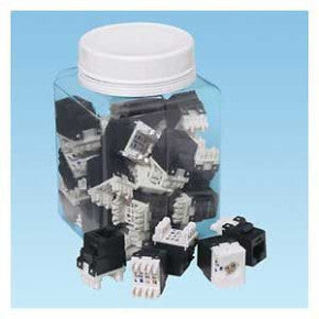 Panduit NKP5E88MIW-Q Nk Category 5e Punch down Jack Module, 25 Pack, Off White
