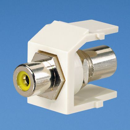 Panduit NKRTMYWH | NetKey RCA Module