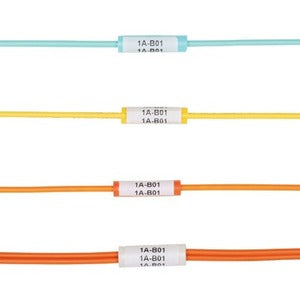Panduit NWSLC2-2Y-AQ | Panduit LabelCore Fiber Optic Cable Identification System - Cable sleeving kit - 2 in - aqua (pack of 100)