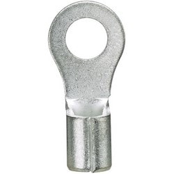 Panduit P14-6R-M | Pan-Term P14-6R-M Ring Terminal, Bare, 14-18 AWG, #6 Stud, PK1000