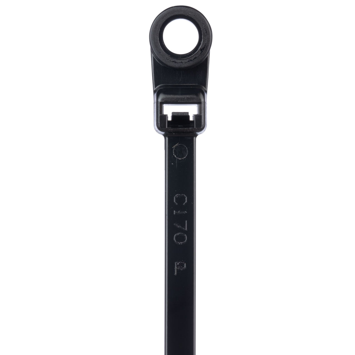 Panduit PLC2S-S10-M30 | Pan-Ty PLC2S-S10-M30 Locking Clamp Tie, Black, High Heat PA6.6, M5, 7.9"L, 50lb