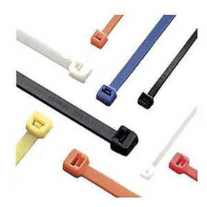 Panduit PLT1M-M2 | Pan-Ty PLT1M-M2 Cable Tie, Red, PA6.6, 3.9"L, 18lb, PK1000