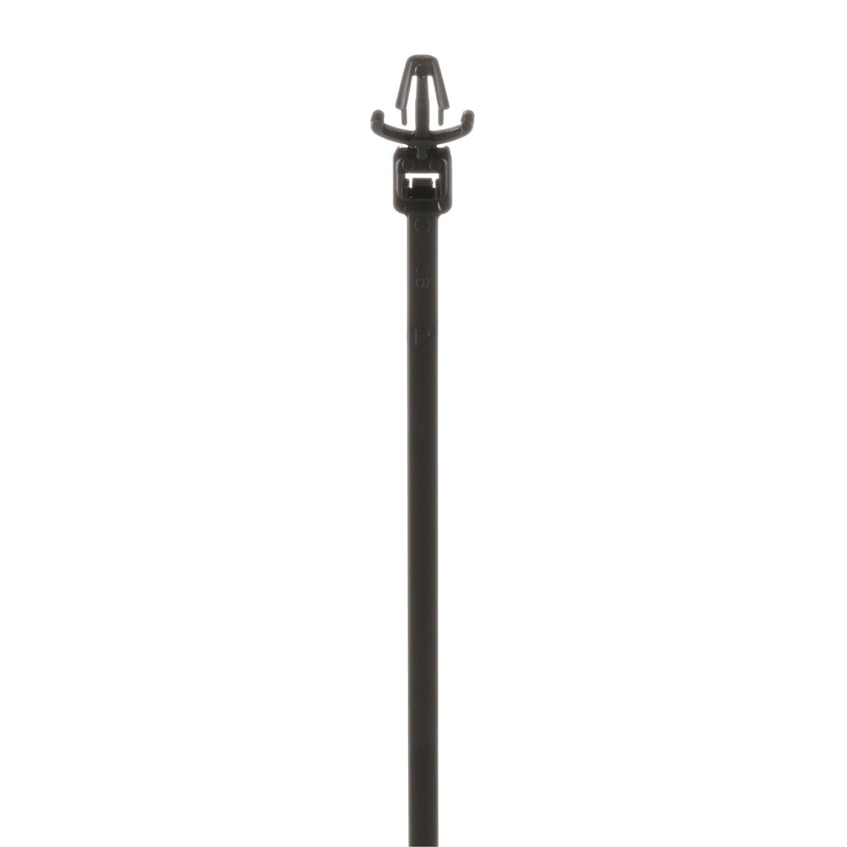 Panduit PLWP1S-D30 | Pan-Ty PLWP1S-D30 Wing Push Mount Tie, Black, High Heat PA6.6, 5.2"L, 50lb