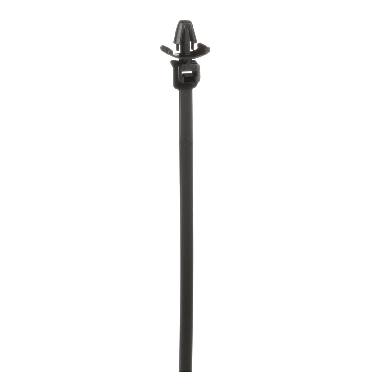 Panduit PLWP1S-D30 | Pan-Ty PLWP1S-D30 Wing Push Mount Tie, Black, High Heat PA6.6, 5.2"L, 50lb
