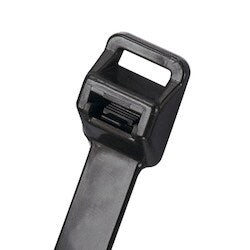 Panduit PRT5EH-C0 | Pan-Ty PRT5EH-C0 Releasable Cable Tie, Black, UV PA6.6, 20.1"L, 250lb, PK100