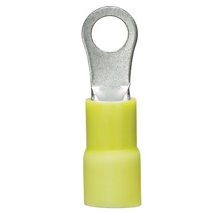 Panduit PV10-8RX-L | Panduit Loose Piece Ring Terminal - Cable ring terminal - yellow