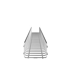 Panduit PWB4X6EZ | Wire Basket 4" H x 6" W, Electro Zinc