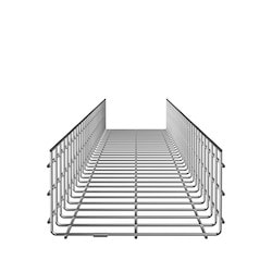 Panduit PWB6X12EZ | Wire Basket 6" H x 12" W, Electro Zinc