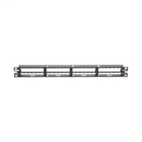 Panduit QSP48HDBL | QuickNet Shielded Patch Panel, 48 Port, 1 RU, Black