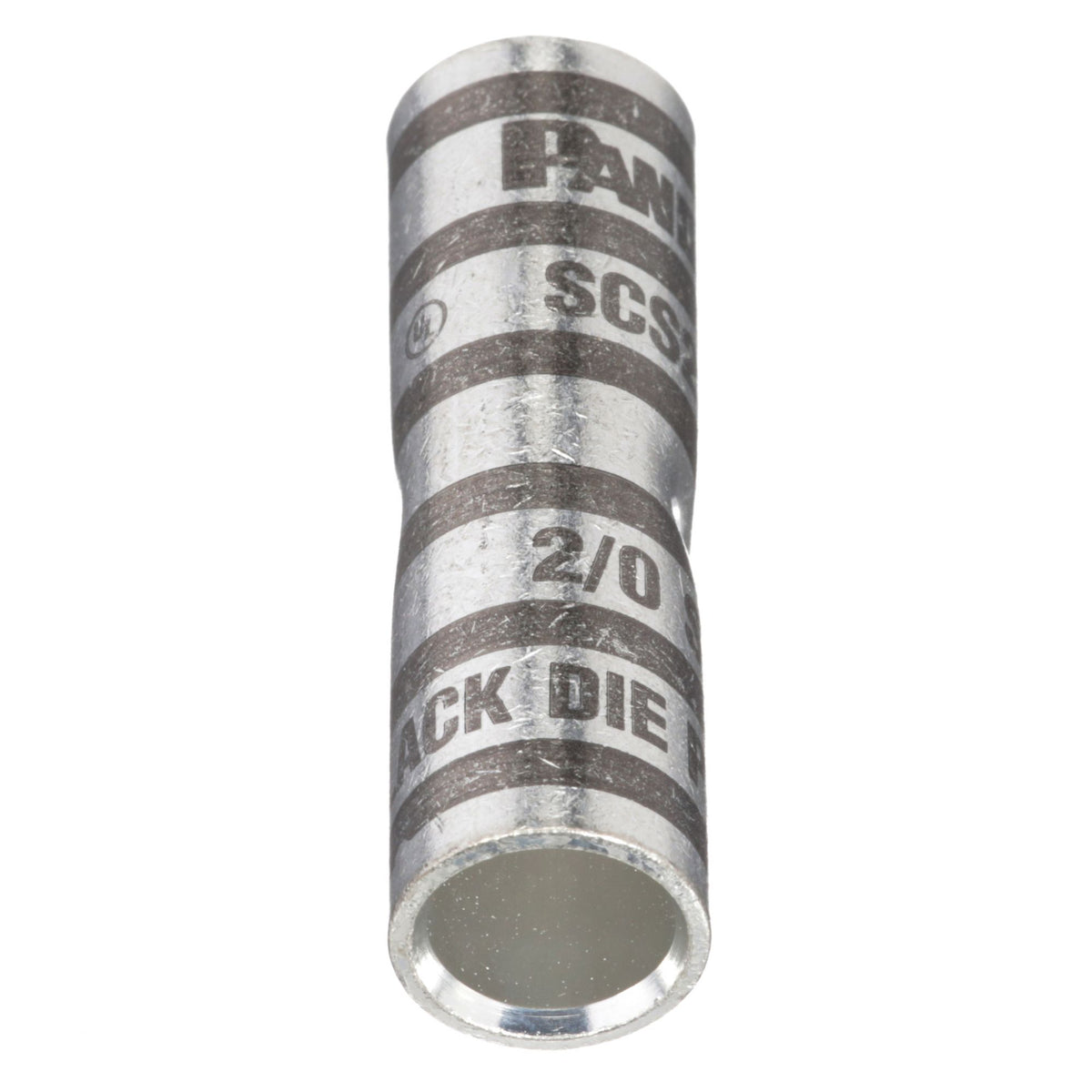 Panduit SCS2/0-X | Pan-Lug SCS2/0-X Comp. Splice, 2/0, Tin-Plated Copper, PK10