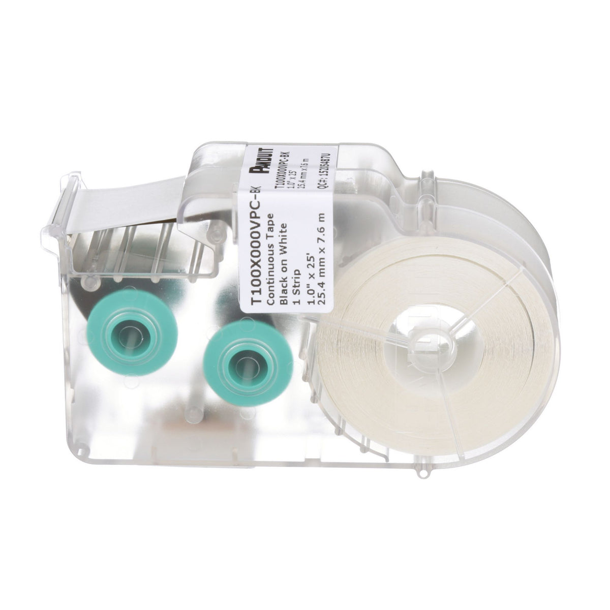 Panduit T100X000VPC-BK | P1 Thermal Label Cassette - 1" Width x 300" Length - 1 / Pack - White