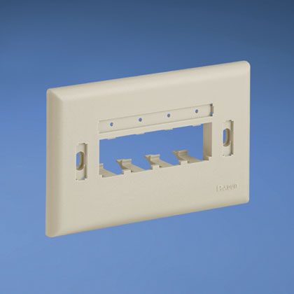 Panduit UICFPH4IW Faceplate, 4 Port, Classic, Horizontal, Ultimate Id, Off White