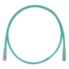 Panduit UTPSP10GRY | Cat.6 UTP Patch Cord - RJ-45 Male Network - RJ-45 Male Network - 10ft - Green, Clear