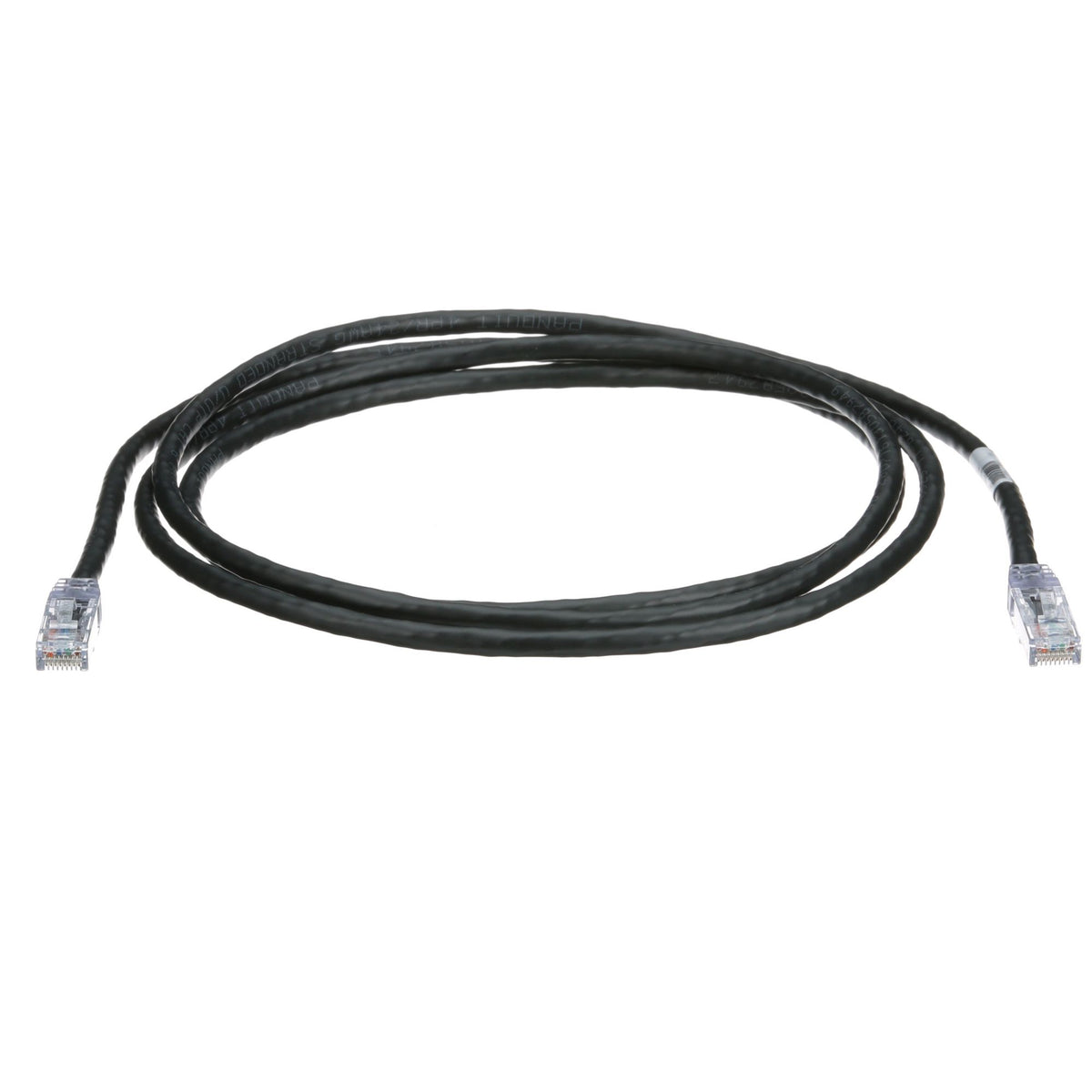 Panduit UTPSP7BLY | Cat.6 UTP Patch Cable - RJ-45 Male Network - RJ-45 Male Network - 7ft - Black, Clear