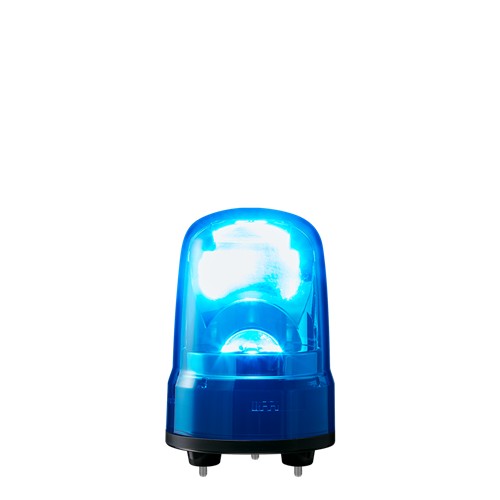 Patlite Corporation SKS-M1J-B | 80Mm, Rotating Signal Beacon, 12-24V DC, 3-Screw Mount with Cable, Blue