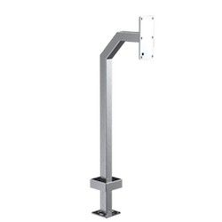 Pedestal Pro 22PE1-2NIP-02-304 | 42" Pedestal, Stainless Steel, Gooseneck, 2N